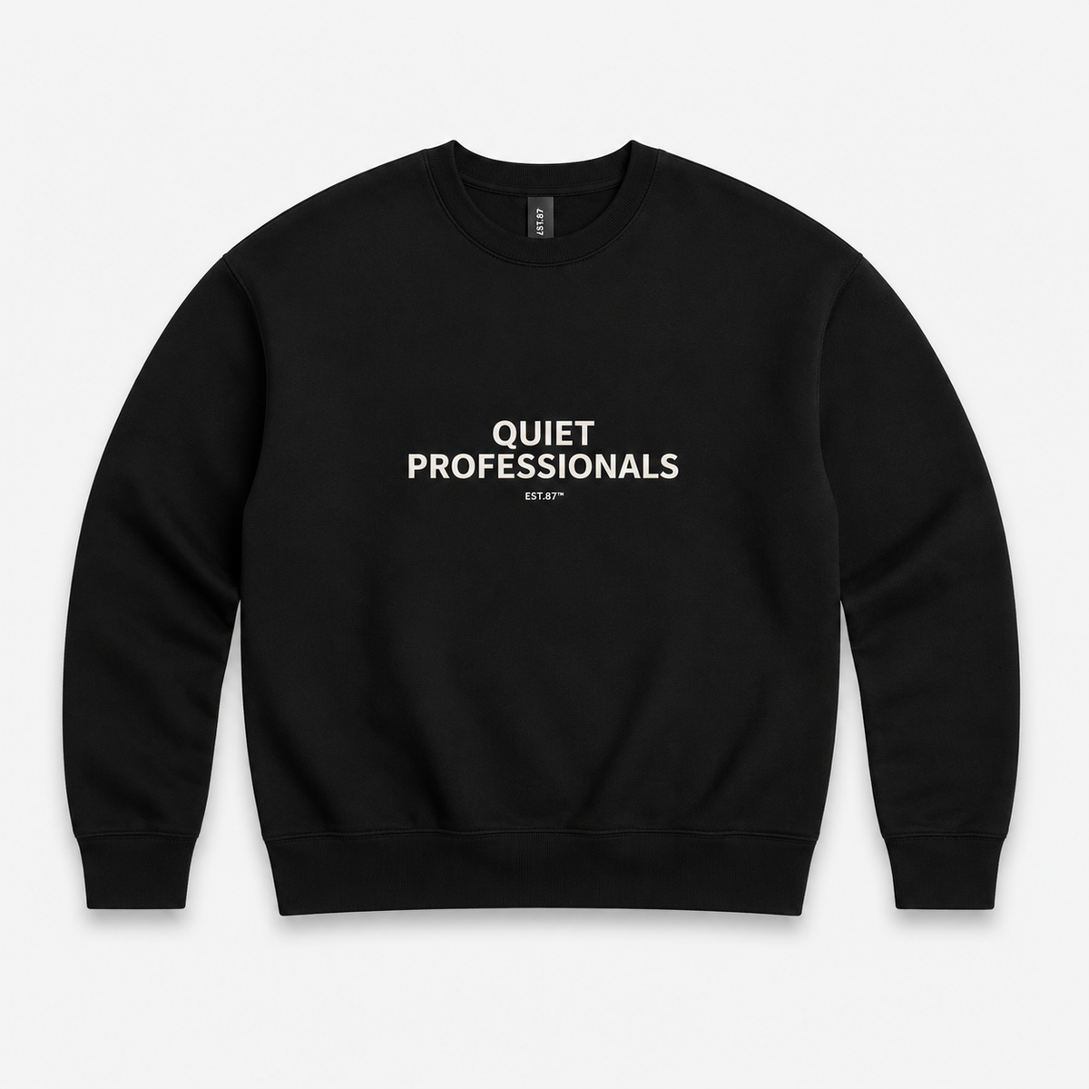 EST 87 Quiet Professionals Crewneck Sweatshirt
