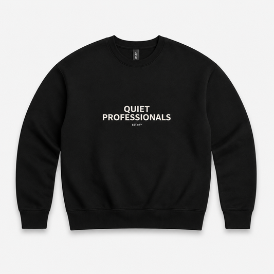 EST 87 Quiet Professionals Crewneck Sweatshirt